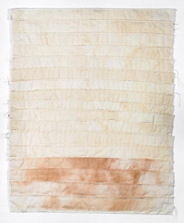 Allison Manch, Ramona, 2014, embroidered cotton. 22 x 18 inches.