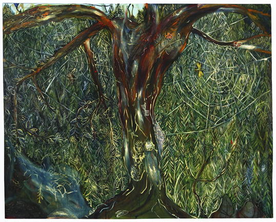 Peter Scherrer, Pocket Knife, 2013, oil on canvas, 60 x 75 inches.